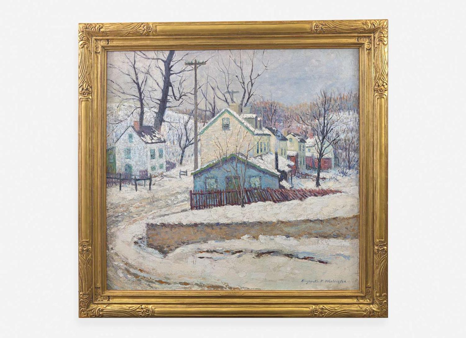 Elizabeth Fisher Washington (American, 1871-1953) - Village in the Snow