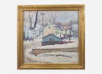 Elizabeth Fisher Washington (American, 1871-1953) - Village in the Snow