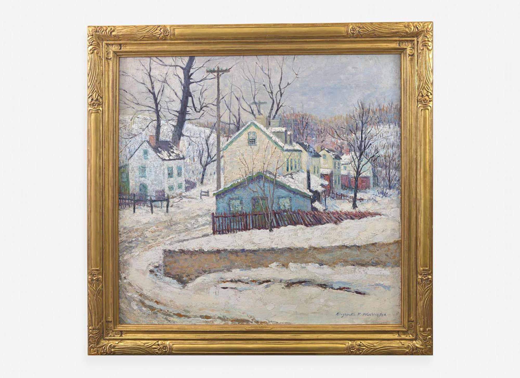 Elizabeth Fisher Washington (American, 1871-1953) - Village in the Snow