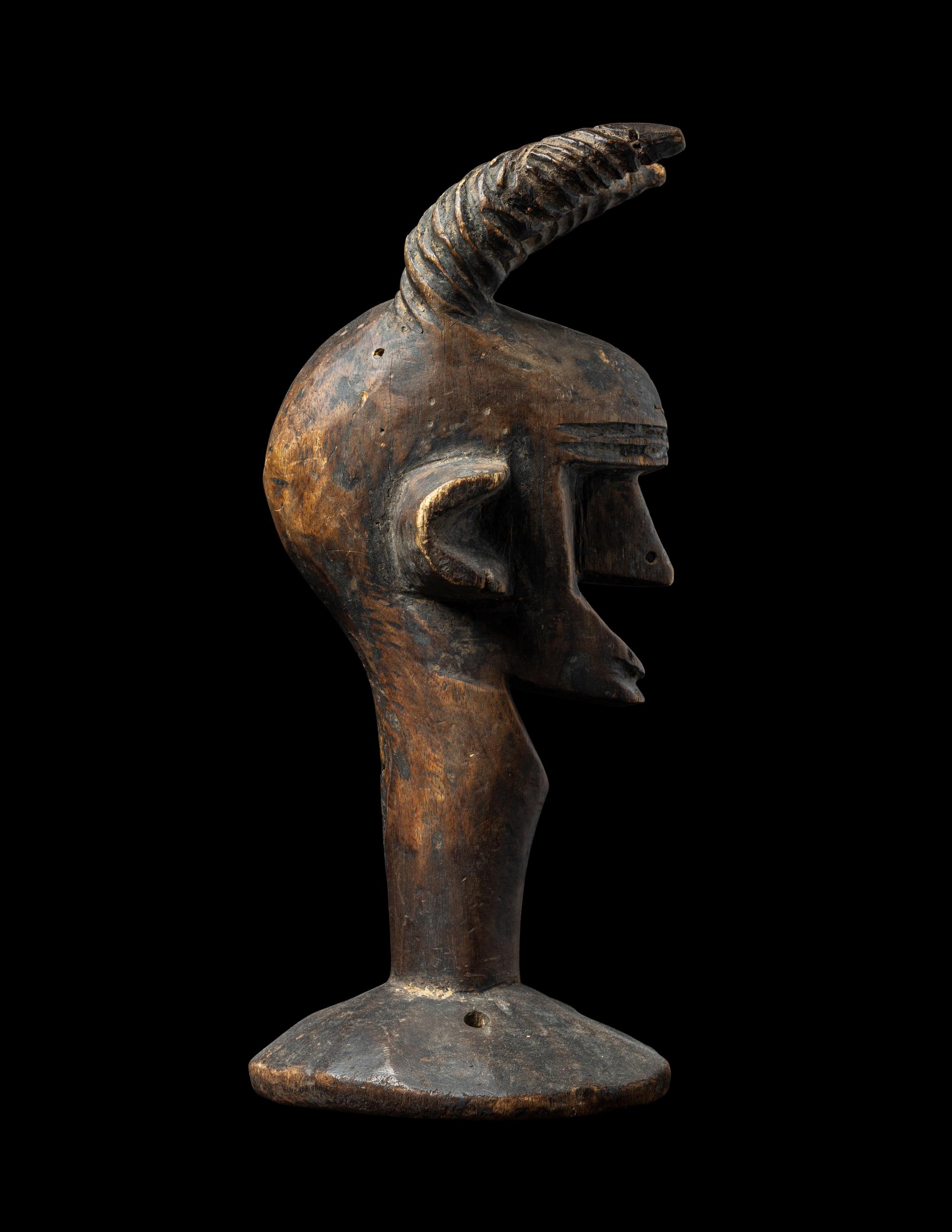 A Bamana Wood Anthropomorphic Mask