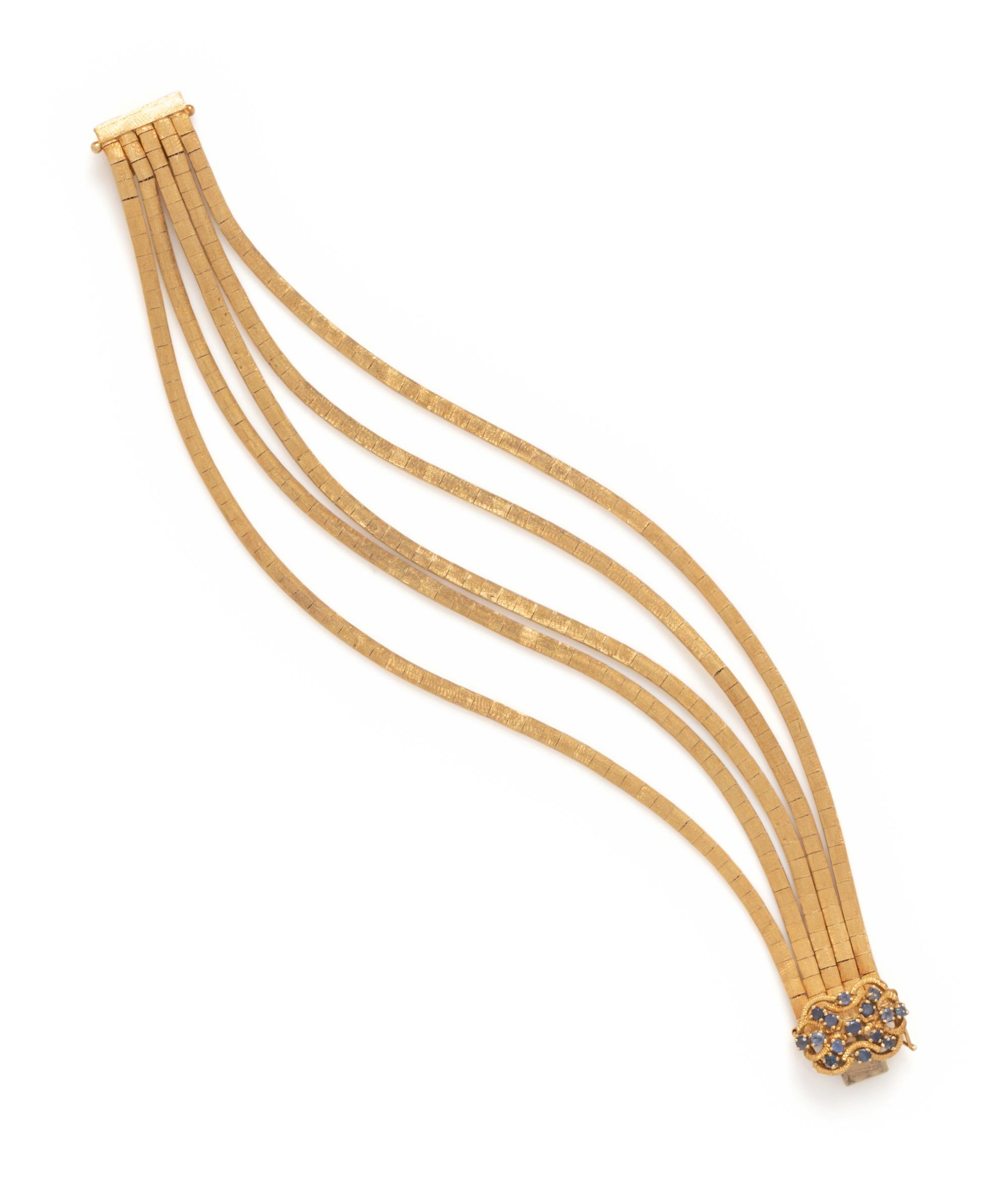 YELLOW GOLD MULTISTRAND BRACELET