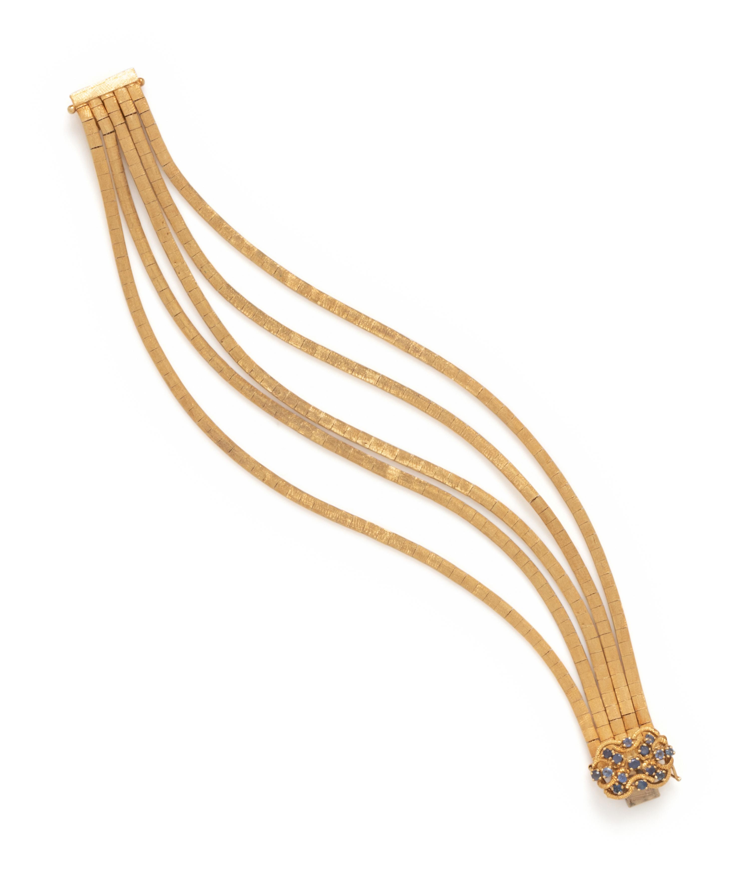 YELLOW GOLD MULTISTRAND BRACELET