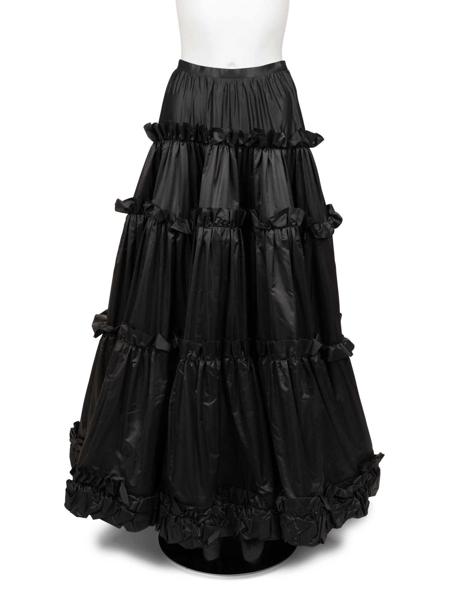 Yves Saint Laurent Haute Couture Bubble Dress and Tiered Skirt, 1980-90s