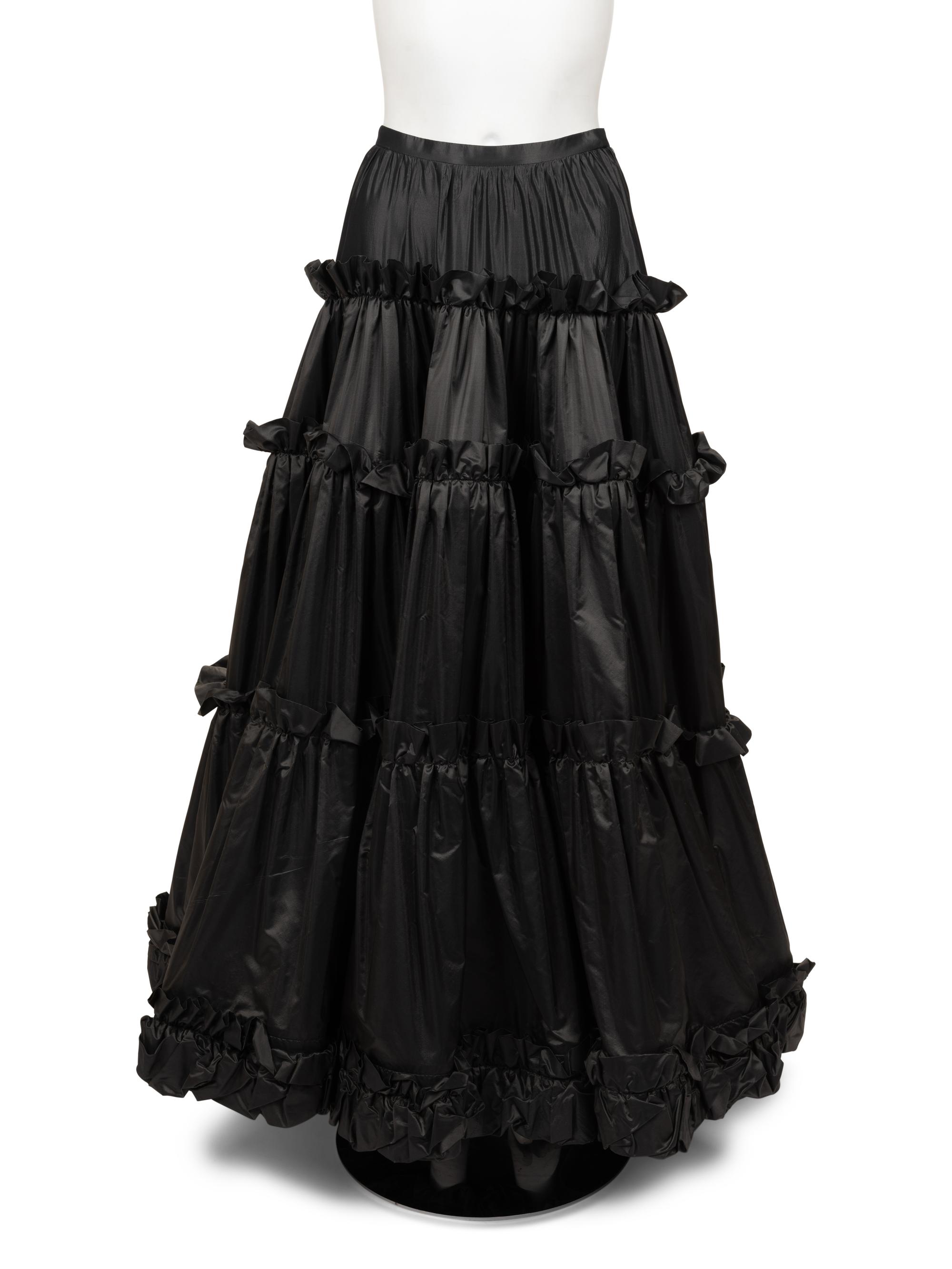 Yves Saint Laurent Haute Couture Bubble Dress and Tiered Skirt, 1980-90s