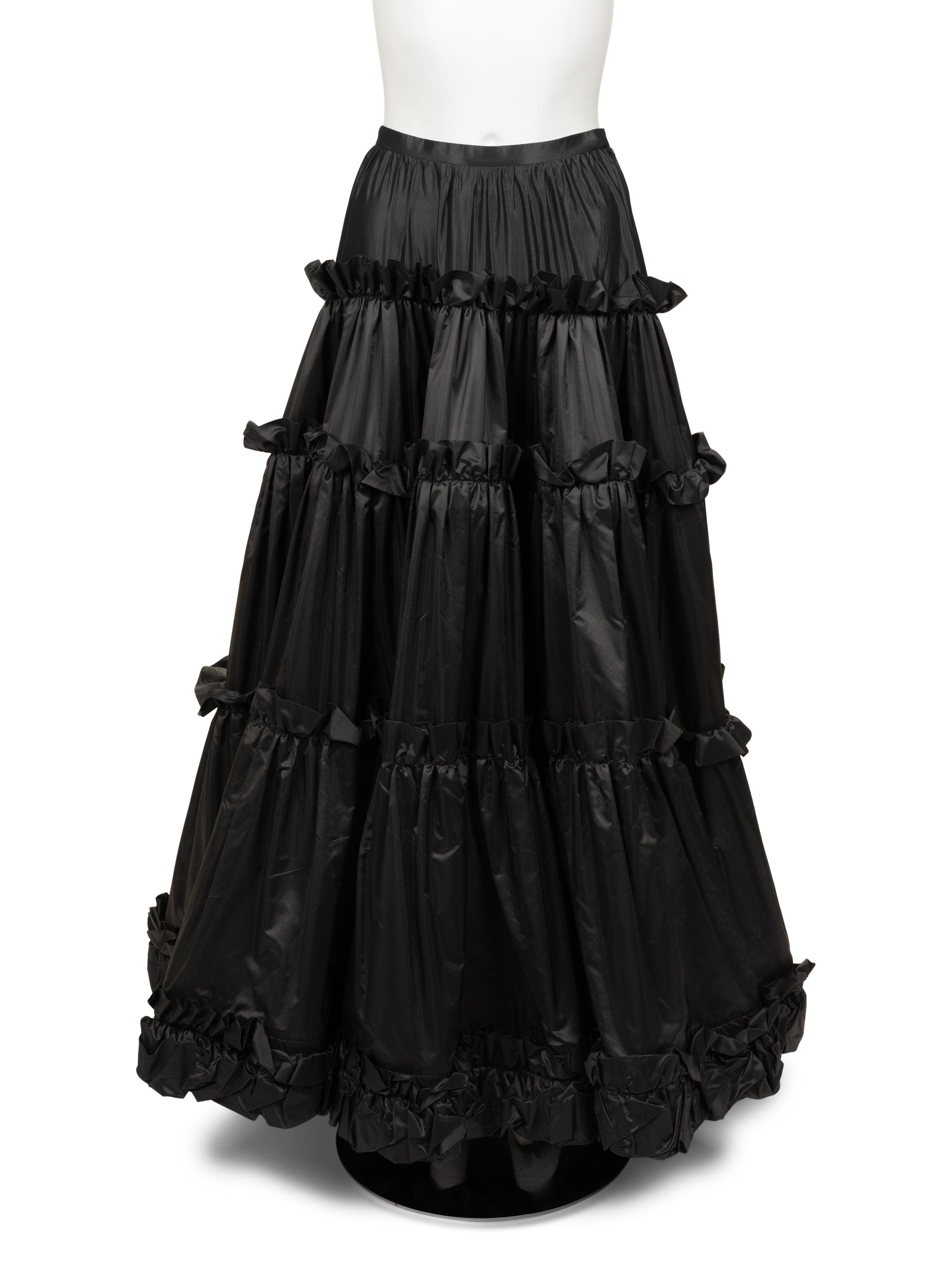 Yves Saint Laurent Haute Couture Bubble Dress and Tiered Skirt, 1980-90s
