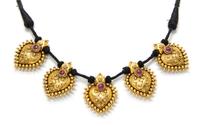 A Yellow Gold and Ruby Necklace, 21.20 dwts.