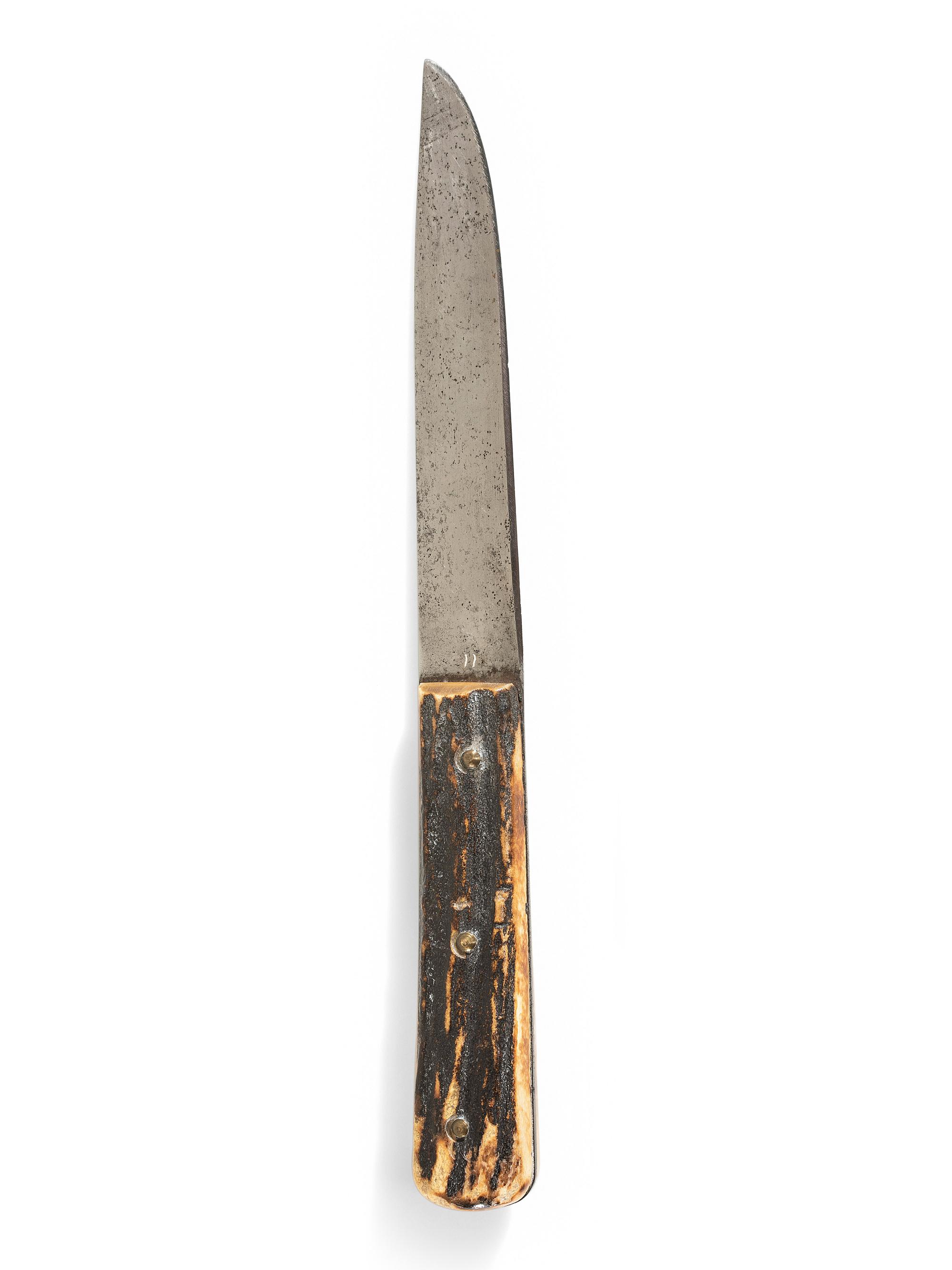 Russell Green River Work Antler Handled Knife