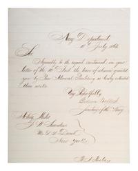 [CIVIL WAR - NAVY]. A group of documents related to the South Atlantic Blockading Squadron with South Carolina interest, including: