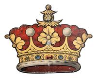 A Set of Seven Tôle Peinte Wall Appliques