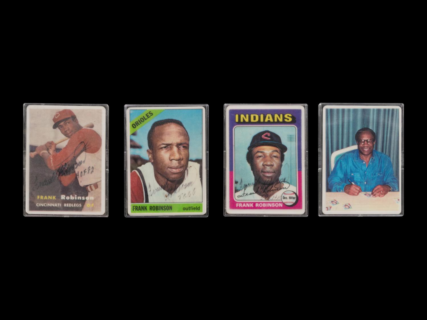 A Frank Robinson Signature Series Set of Signed Autograph Baseball Cards,