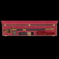 Cased Clauberg Model 1850 Foot Officers Sword Presented to Lt. Asaph Dodge of the 116th NY with Belt and Sash
