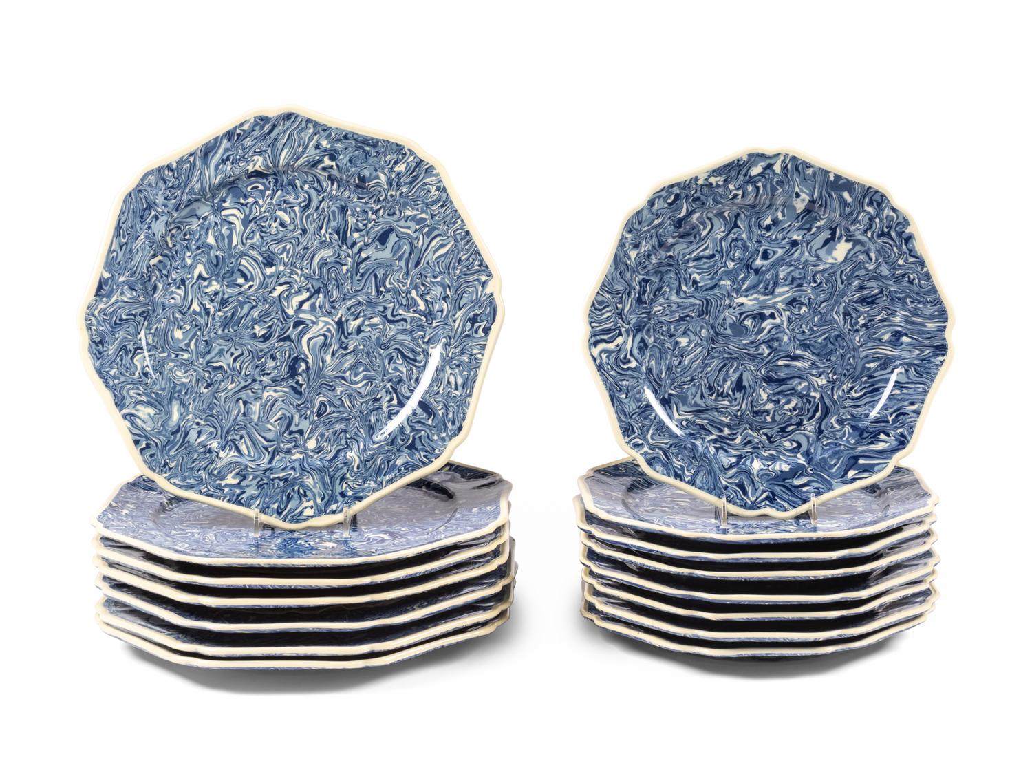 A Set of Apt Faience Dishes