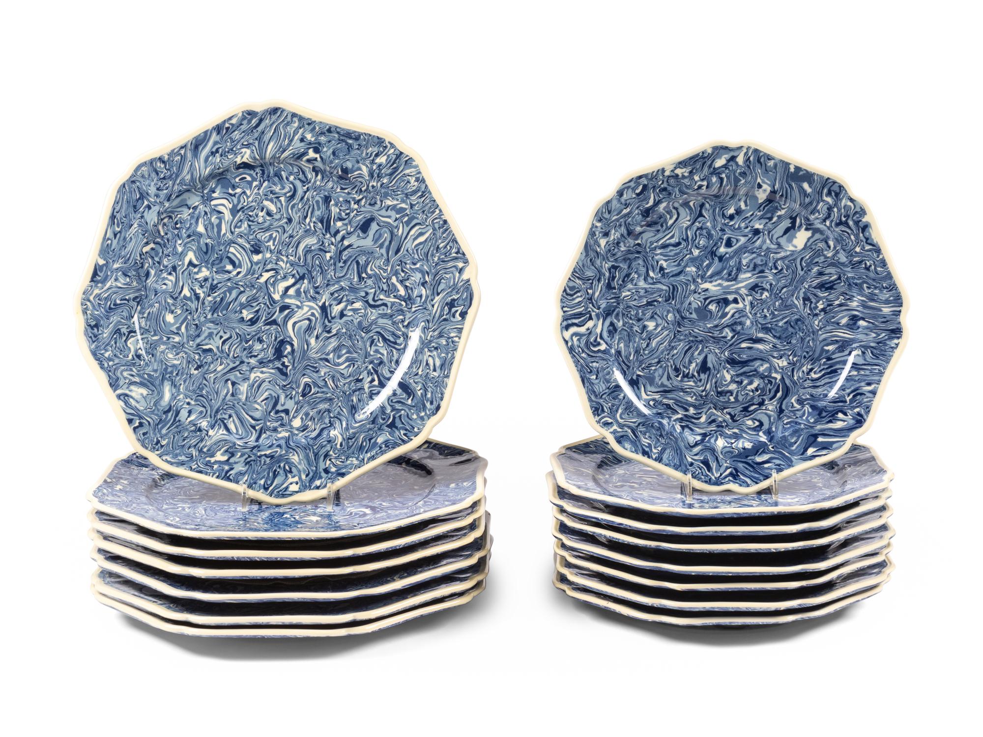 A Set of Apt Faience Dishes