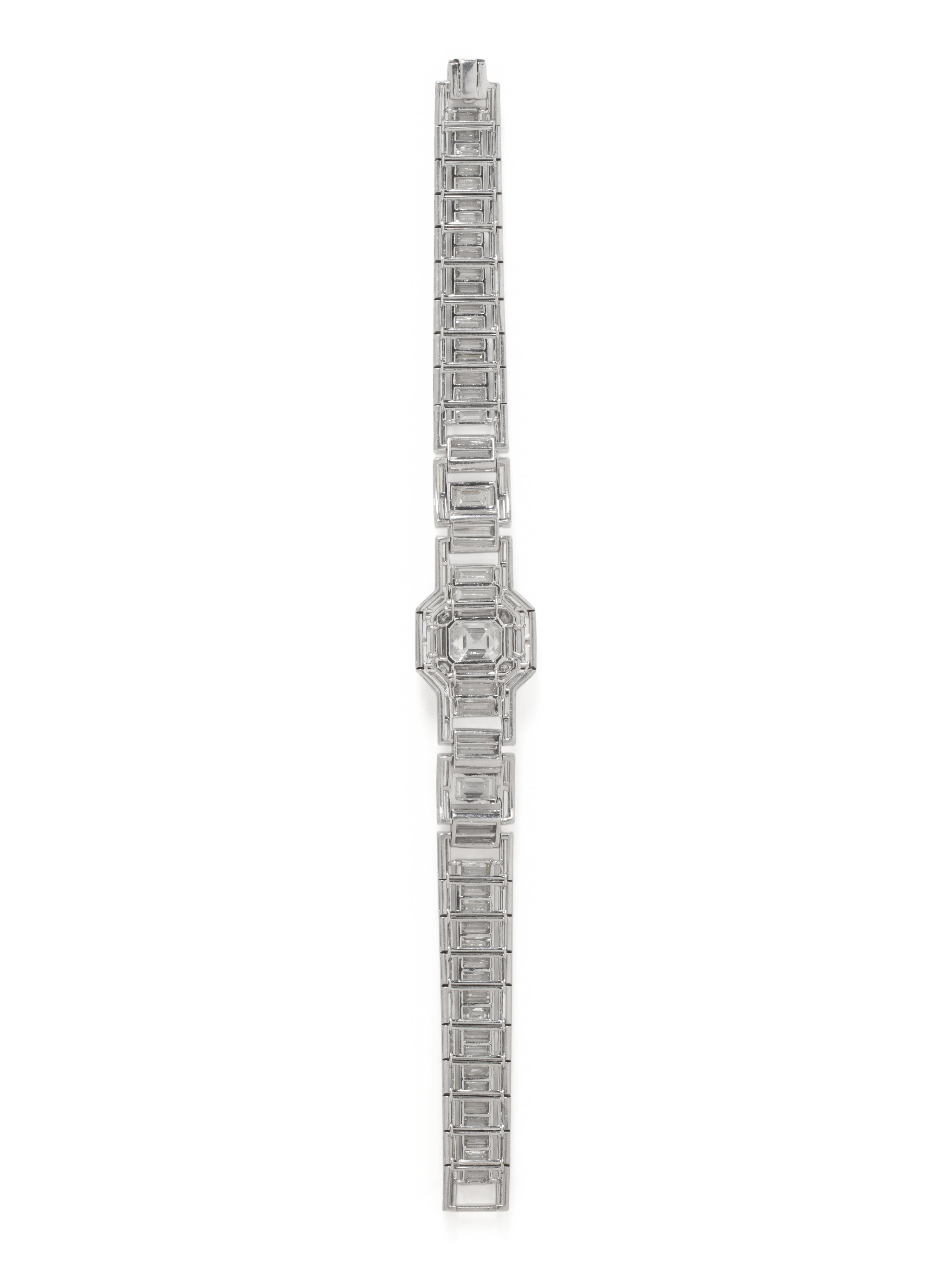 DIAMOND AND PLATINUM BRACELET