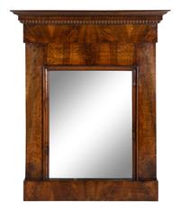 A Continental Walnut Mirror