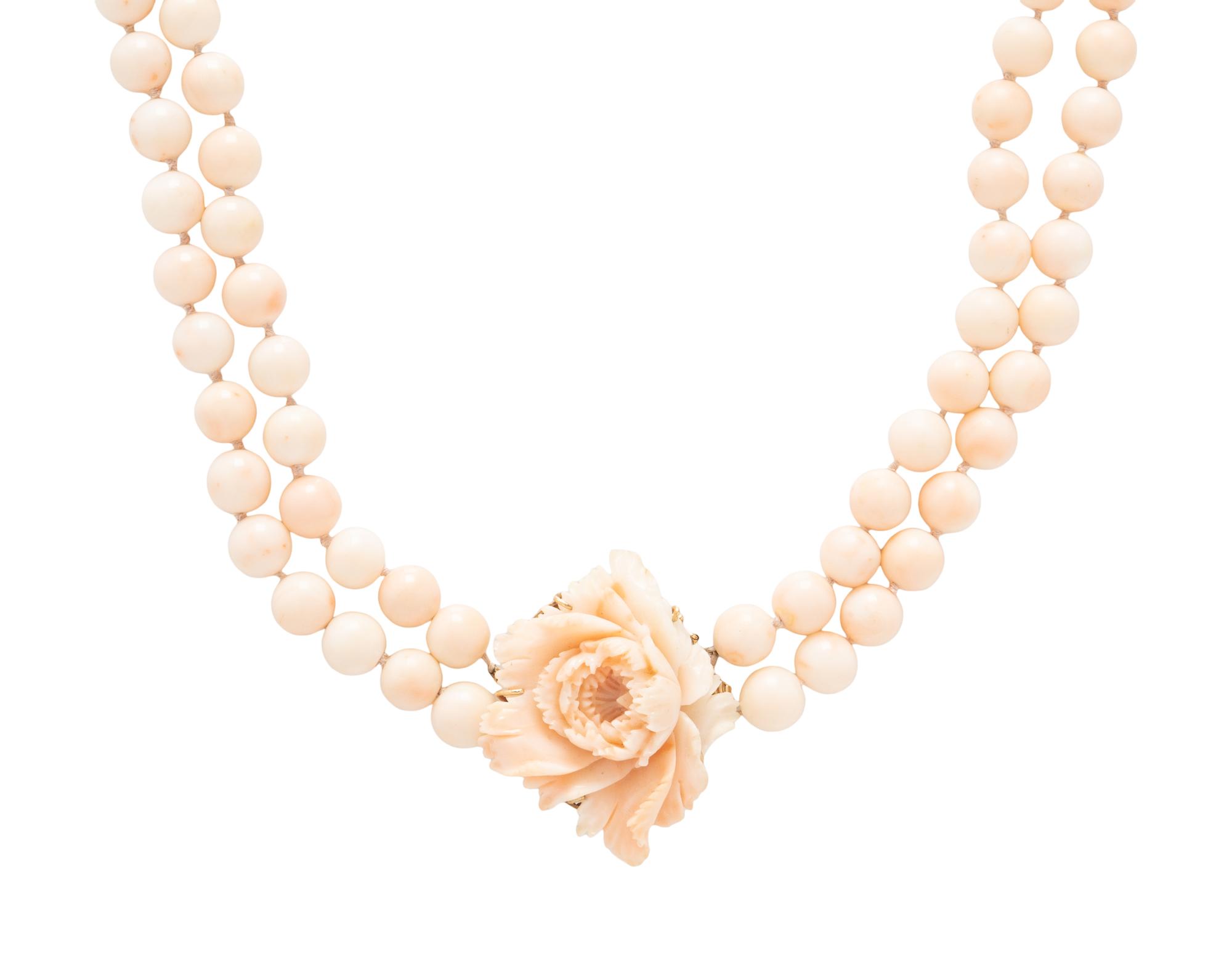 ANGEL SKIN CORAL NECKLACE