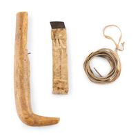 Plains Hide Scraper, with Tallies and Quilled Decoration