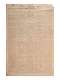 [POLITICS - JEFFERSON, Thomas (1743-1826)]. The Repertory. Boston, 12 December 1806.