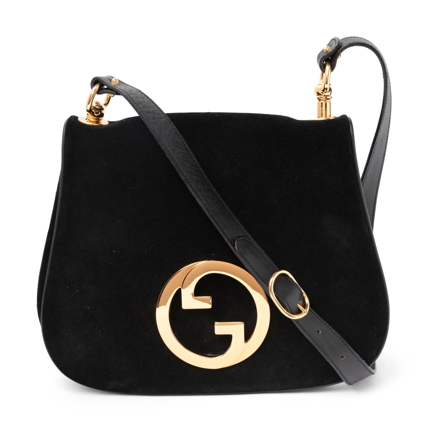 Gucci Suede Flap Bag, 1970-80s
