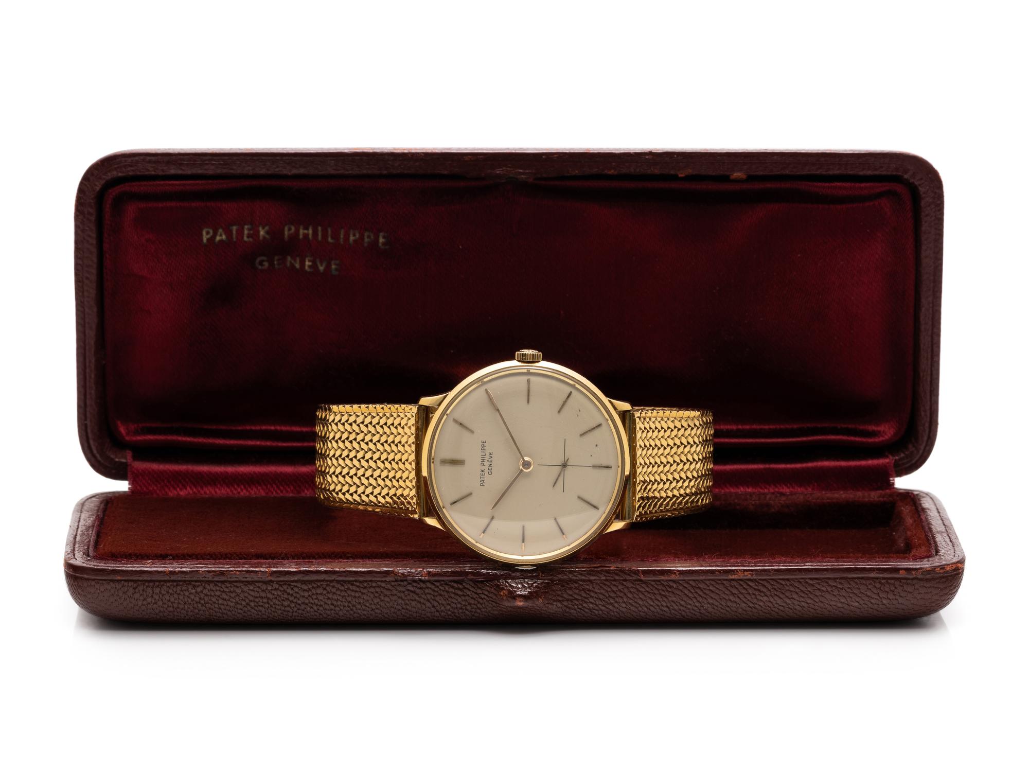 PATEK PHILIPPE, REF. 2573 18K YELLOW GOLD 'CALATRAVA' WRISTWATCH