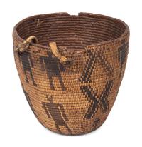 Salish Imbricated Figural Basket