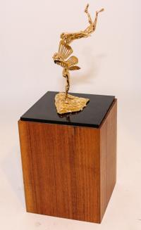 A Gilt Bronze Figured Group Height 7 1/2 inches. — SECOND HALF 20TH CENTURY