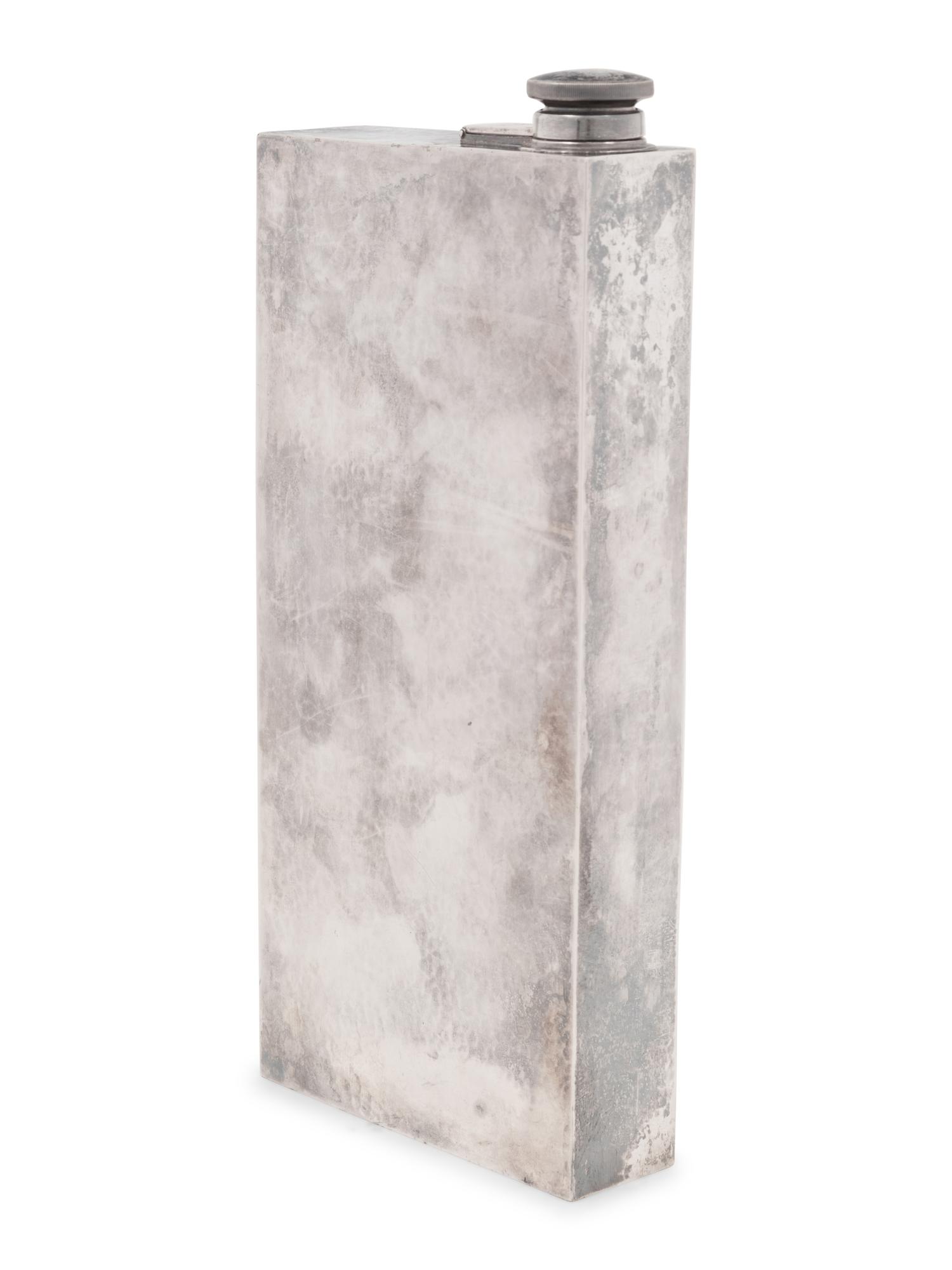 An American Silver Flask
