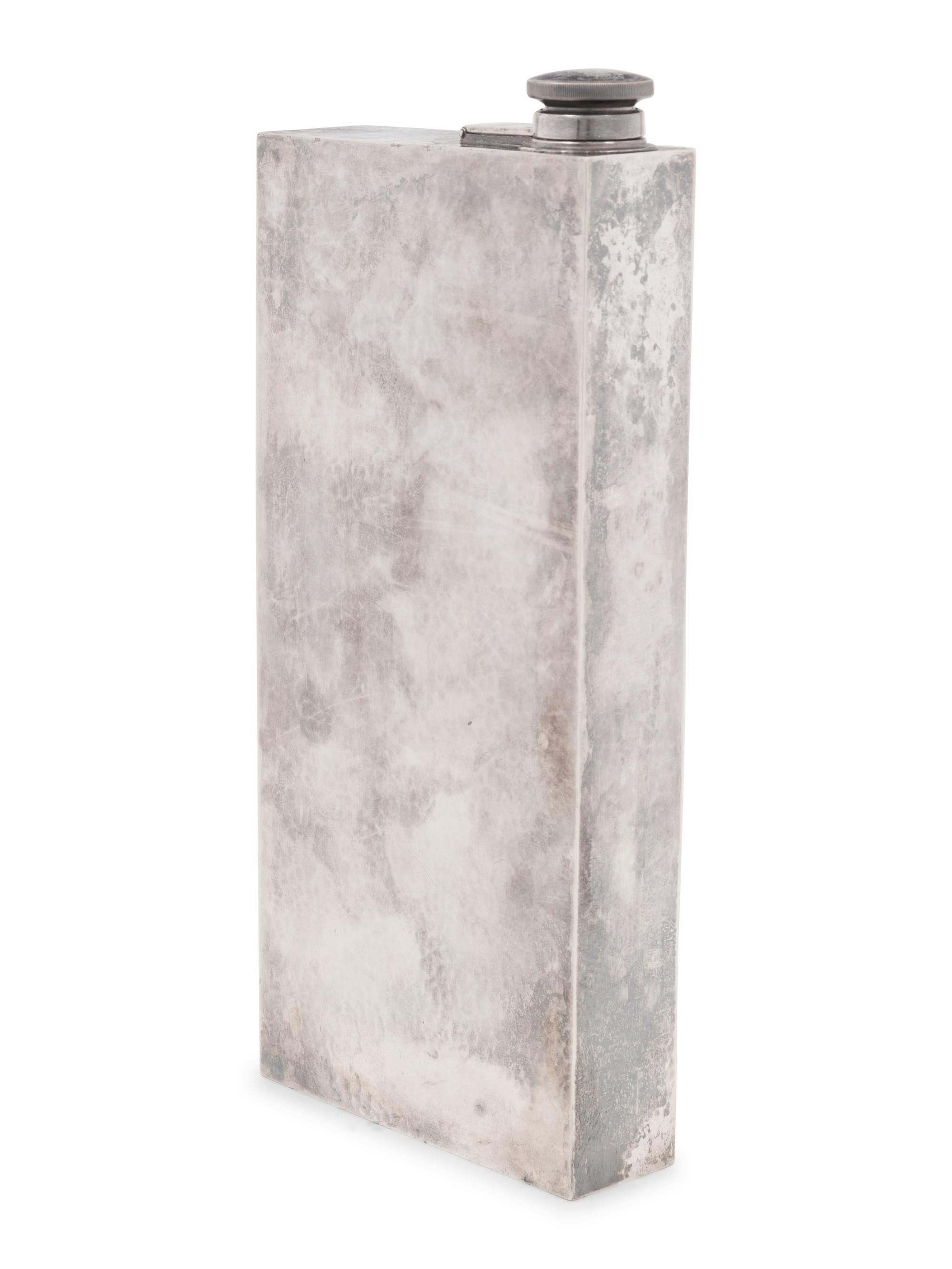 An American Silver Flask