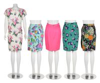 Eleven Designer Items: Five Tops and Five Skirts by Emanuel Ungaro and One Christian Lacroix Top, 1980s-90s