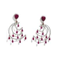 RUBY AND DIAMOND EARRINGS