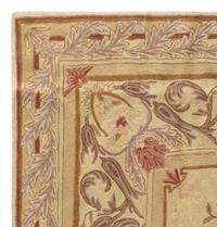 An Indian Floral Chainstitch Rug