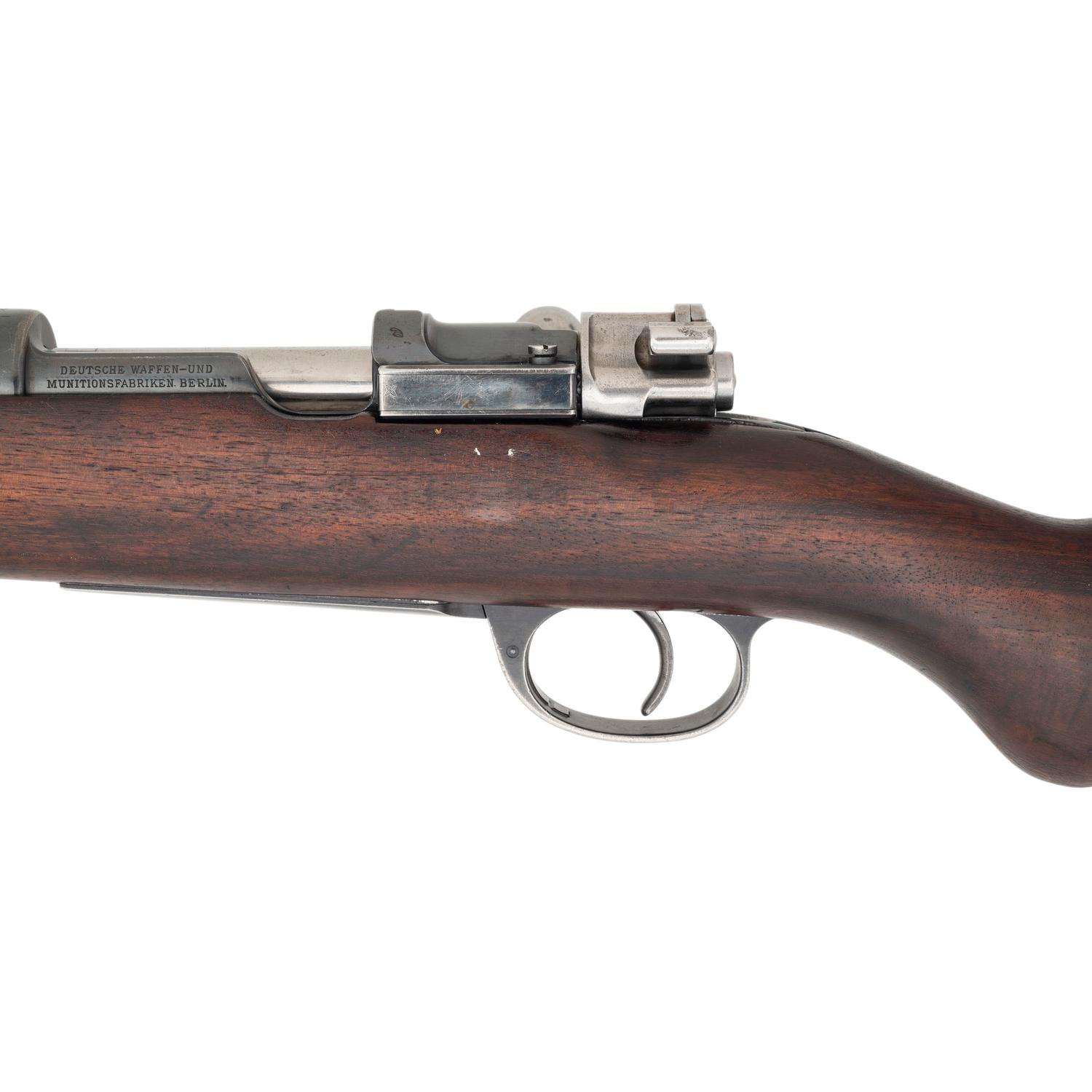 ** Argentine Mauser Model 1909 Rifle Missing Barrel Bands and Stock Bolt