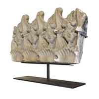 A Louis Sullivan Designed Plaster Fragment from the Auditorium Building 17" W x 4" D x 12.5" H — United States, 1890