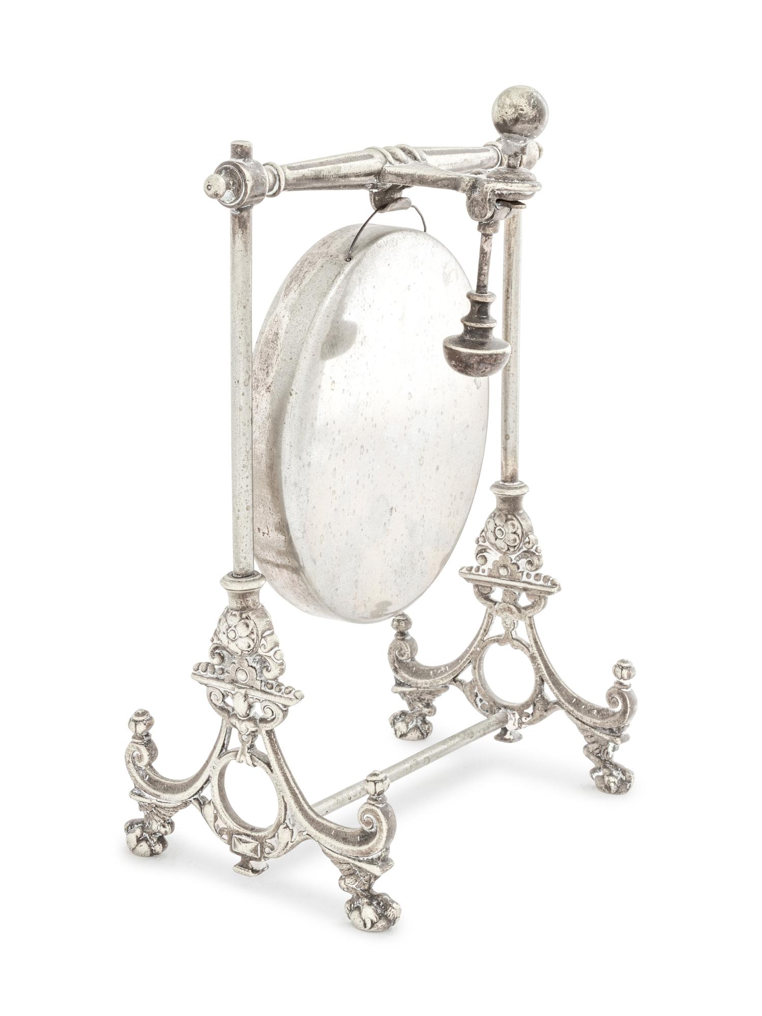 An English Silver-Plate Table Gong