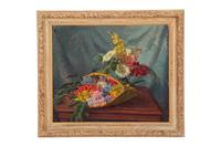 Still Life with Flowers in a Basket