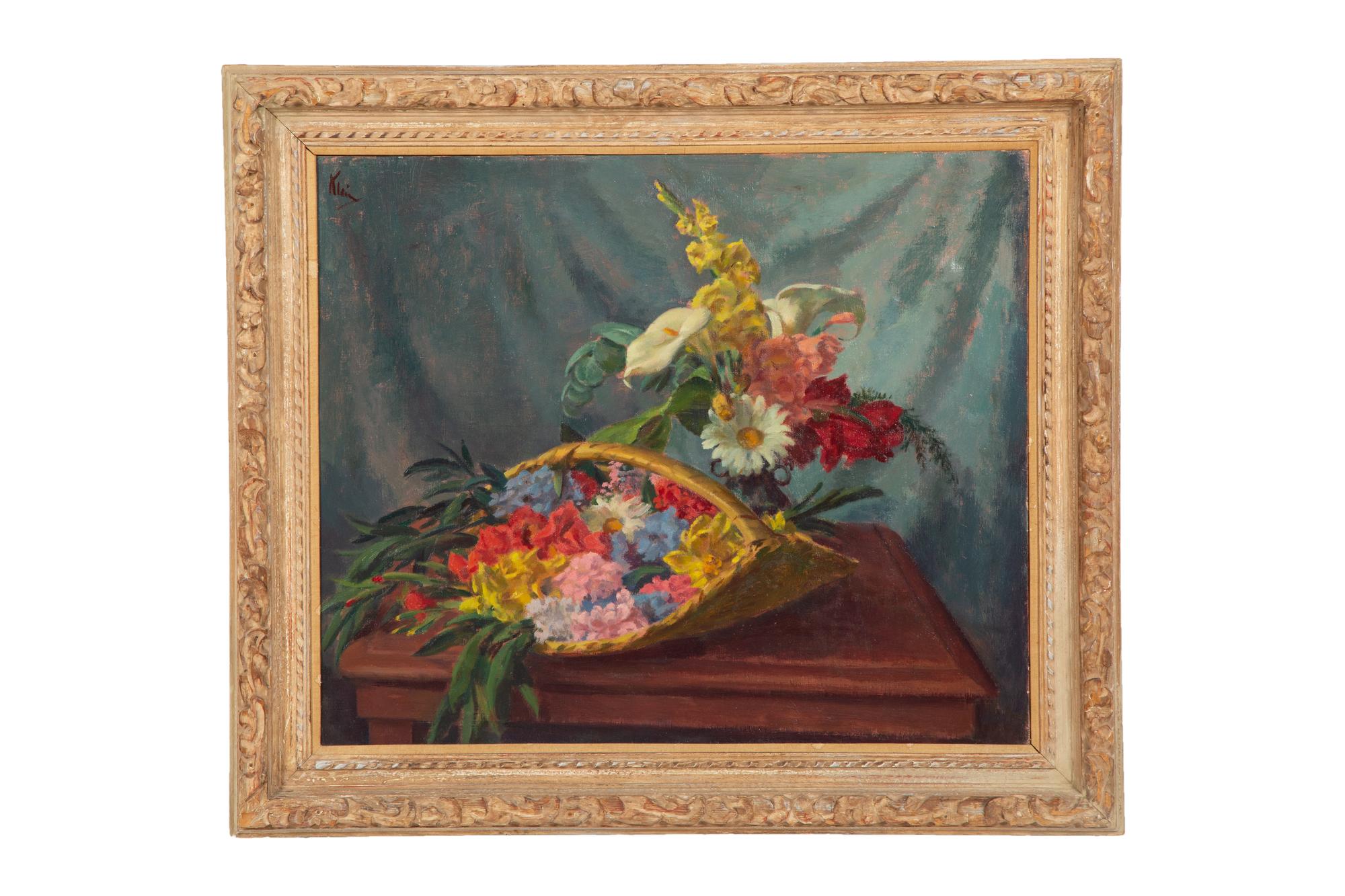 Still Life with Flowers in a Basket