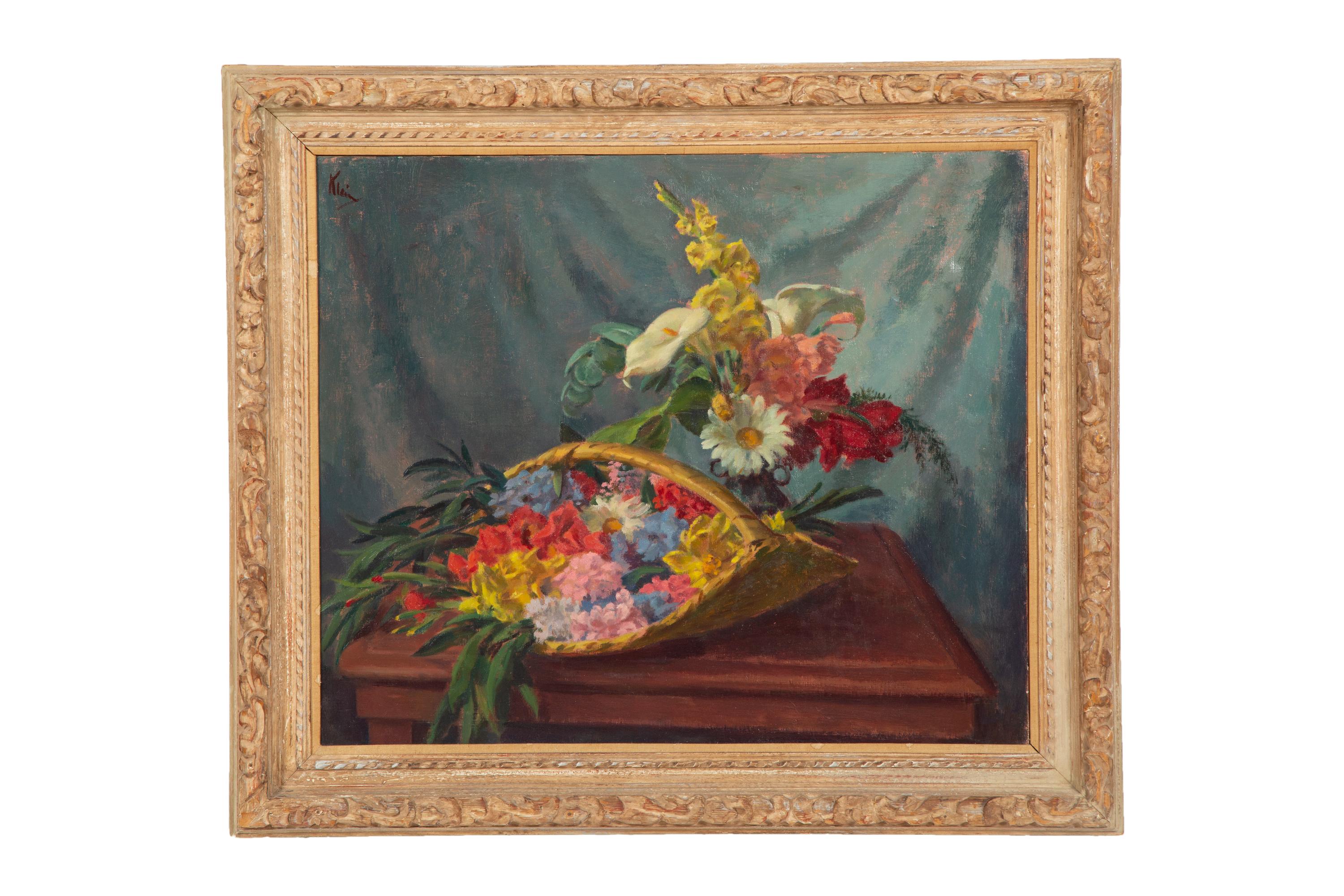 Still Life with Flowers in a Basket