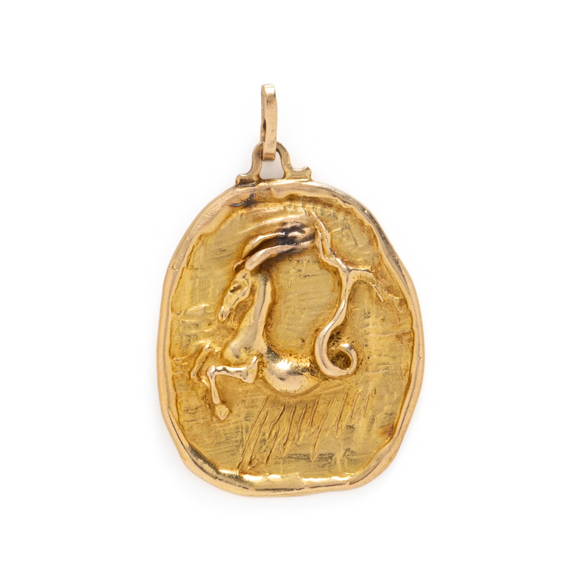 YELLOW GOLD PENDANT NECKLACE