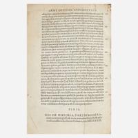 [Early Printing] Aristotle In hoc volumine haec continentur...de historia animalium libri...de partibus animalium & earum causis libri...