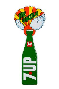 A Tin 7-UP 'Uncola' Advertising Sign