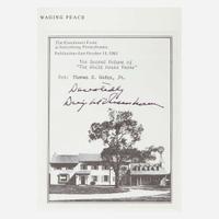 [Americana] Eisenhower, Dwight D. Signed and Inscribed Edition of "The White House Years"