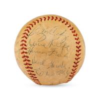 A 1948 Philadelphia Athletics Team Signed Autograph Baseball Featuring Al Simmons (Beckett Authentication Services)