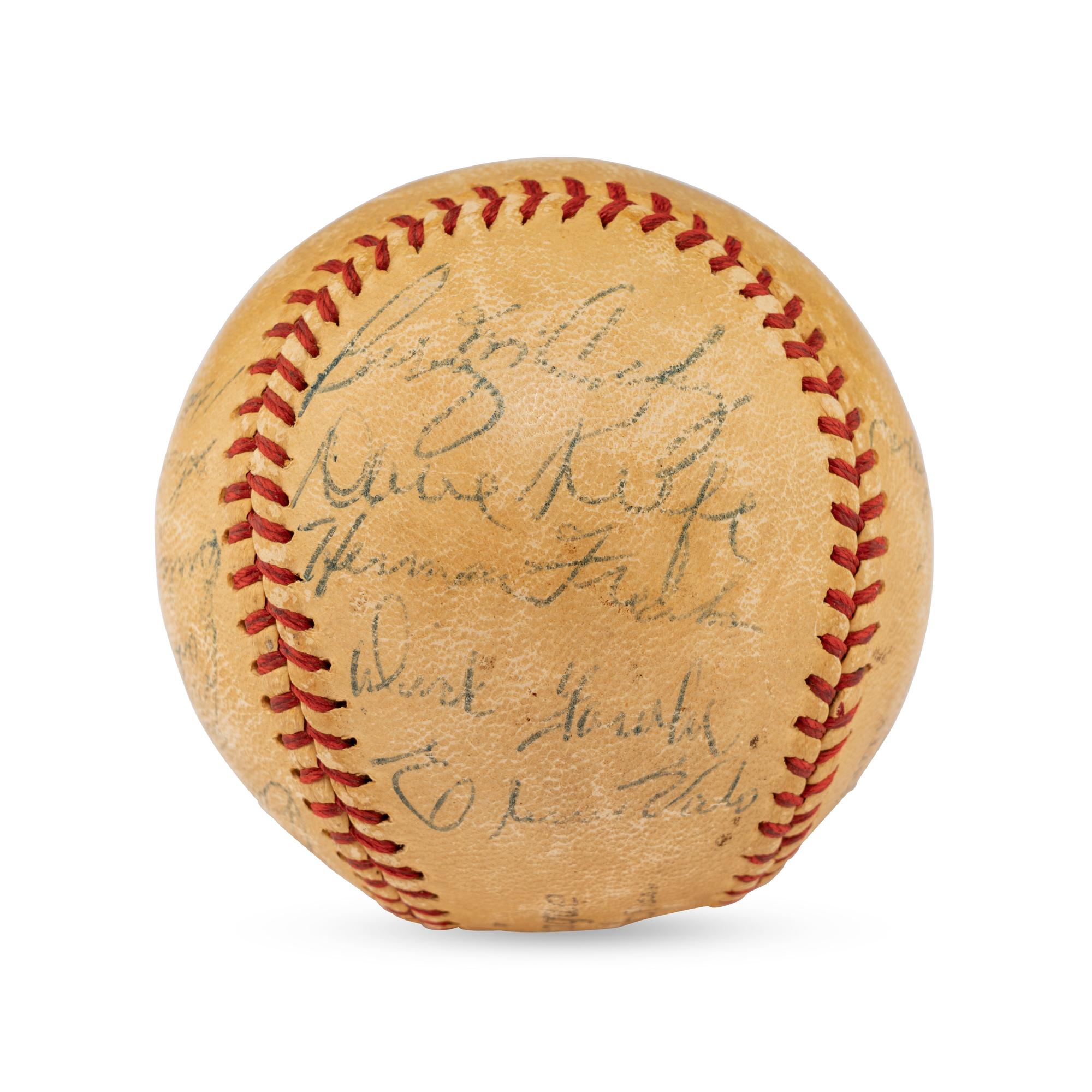 A 1948 Philadelphia Athletics Team Signed Autograph Baseball Featuring Al Simmons (Beckett Authentication Services)