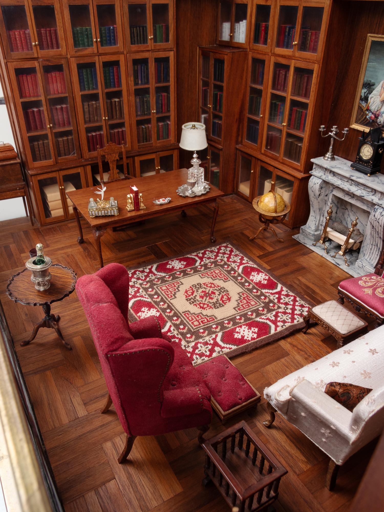[MINIATURE ROOM] -- [FLEMING, John (1910-1987)]. Miniature of his 57th Street Library and Gallery.