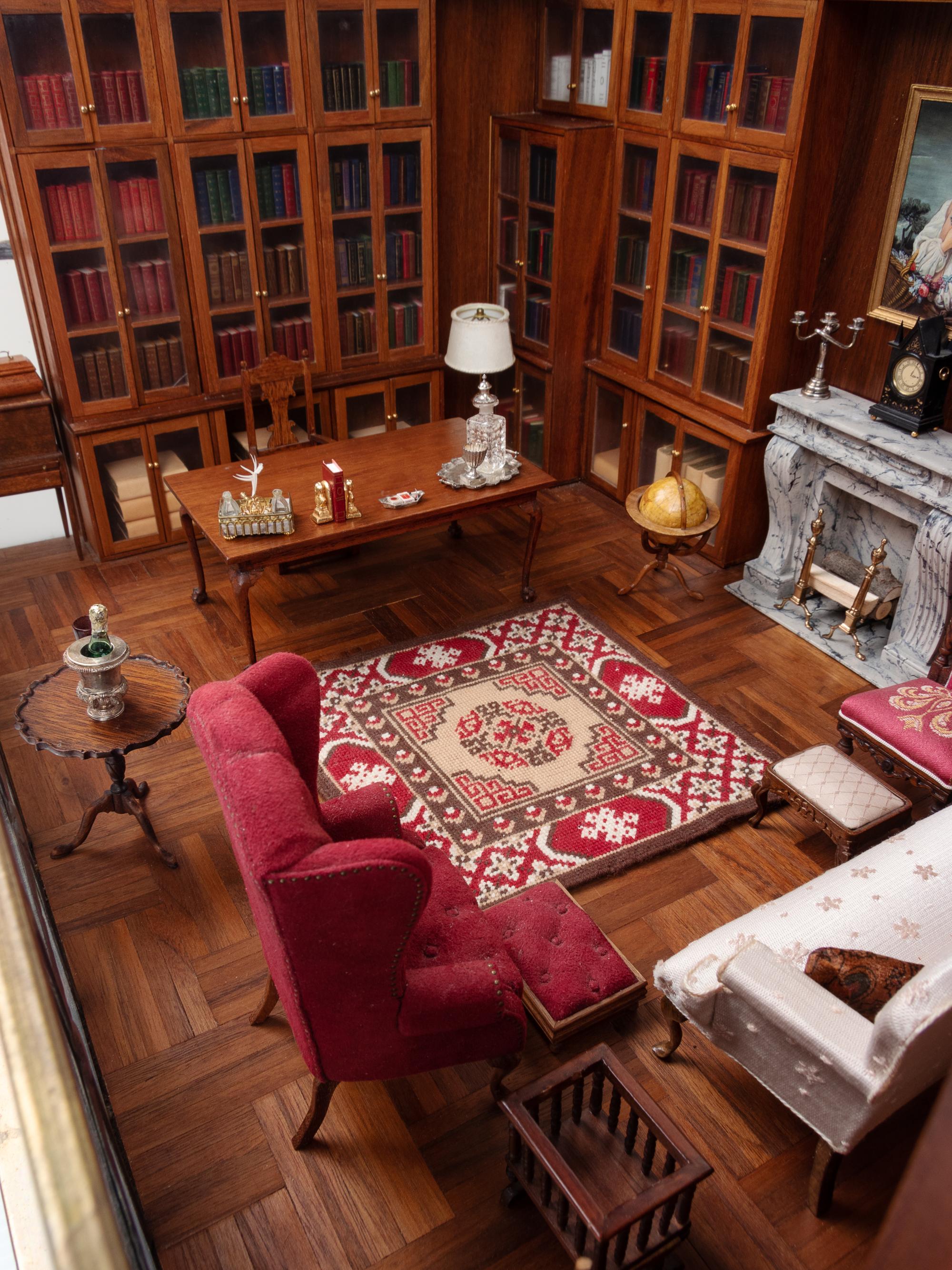 [MINIATURE ROOM] -- [FLEMING, John (1910-1987)]. Miniature of his 57th Street Library and Gallery.