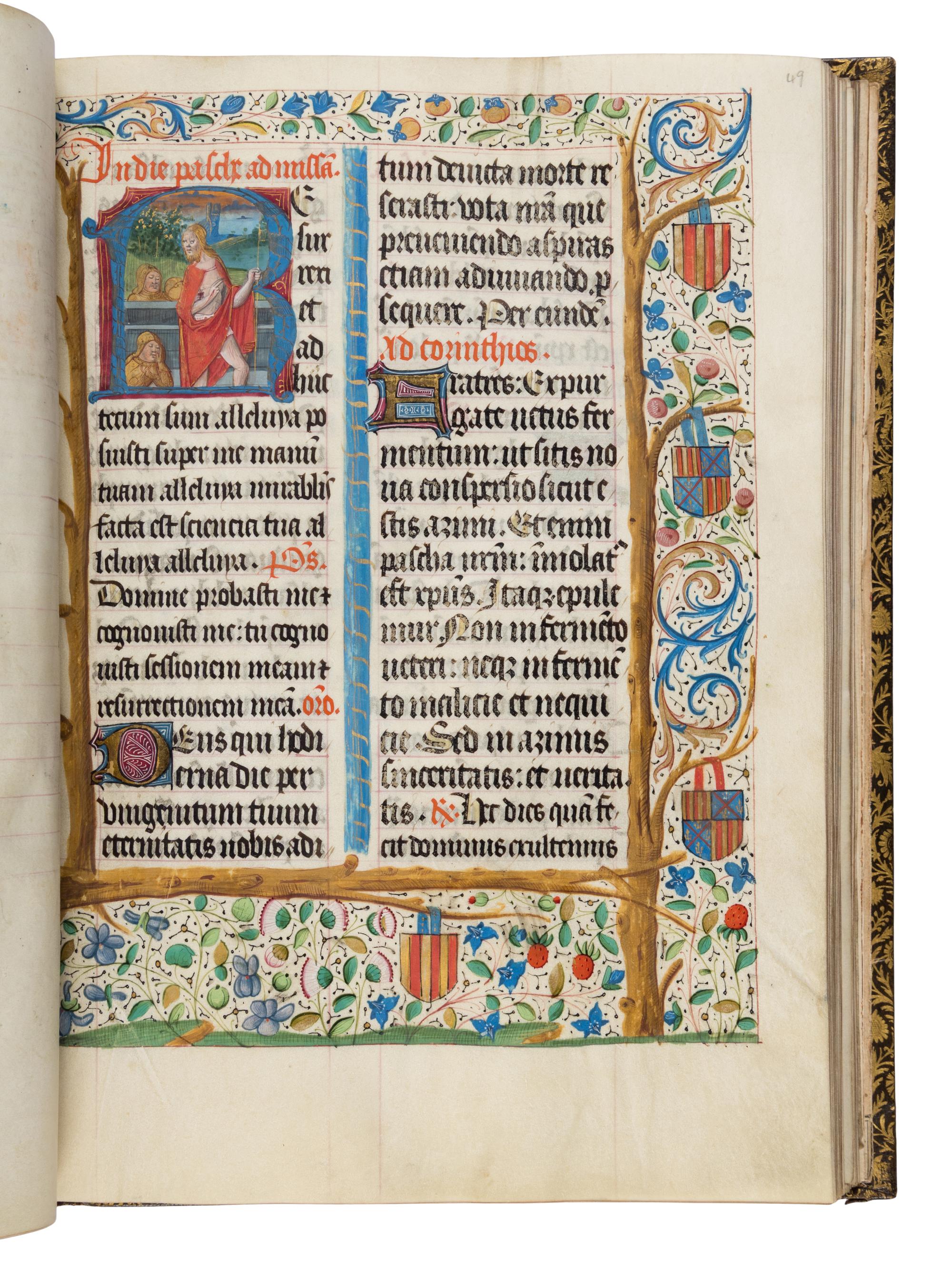 WORKSHOP OF THE MASTER OF THE MISSAL OF TRAVAILLOT (active c. 1480–1500) Missal, in Latin, illuminated manuscript on parchment [France, Chaumont and Langres, c. 1482–1497]