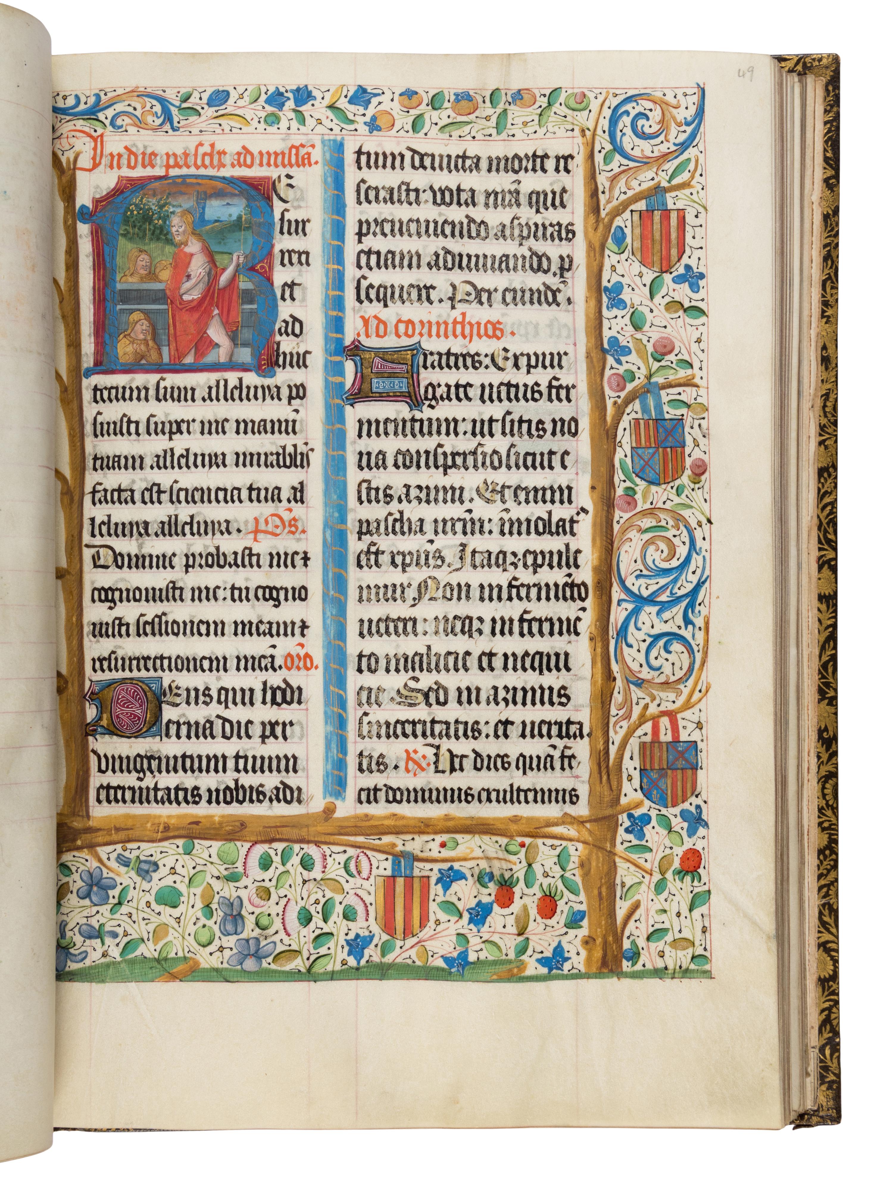 WORKSHOP OF THE MASTER OF THE MISSAL OF TRAVAILLOT (active c. 1480–1500) Missal, in Latin, illuminated manuscript on parchment [France, Chaumont and Langres, c. 1482–1497]