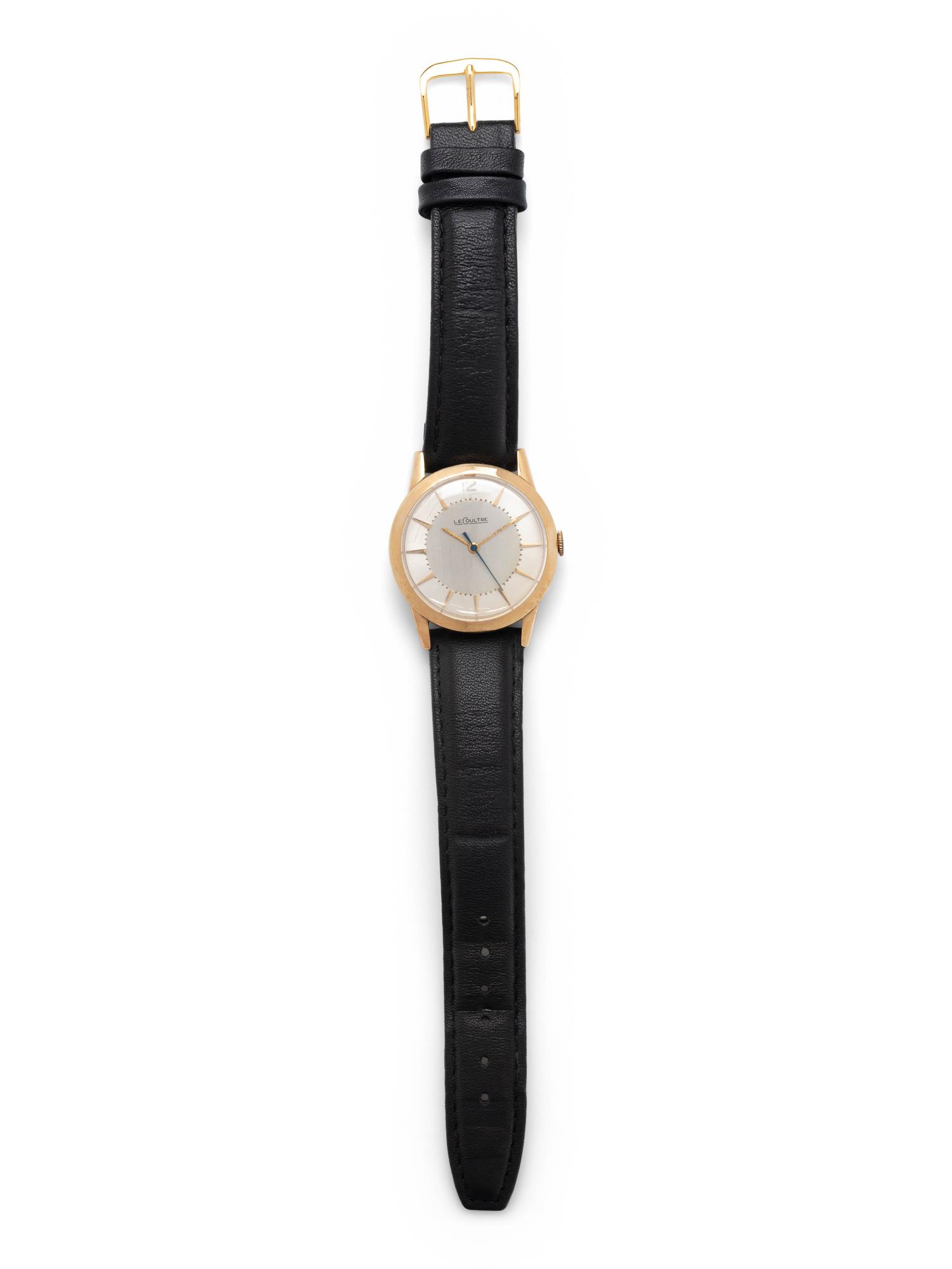 LeCOULTRE, 14K YELLOW GOLD WRISTWATCH