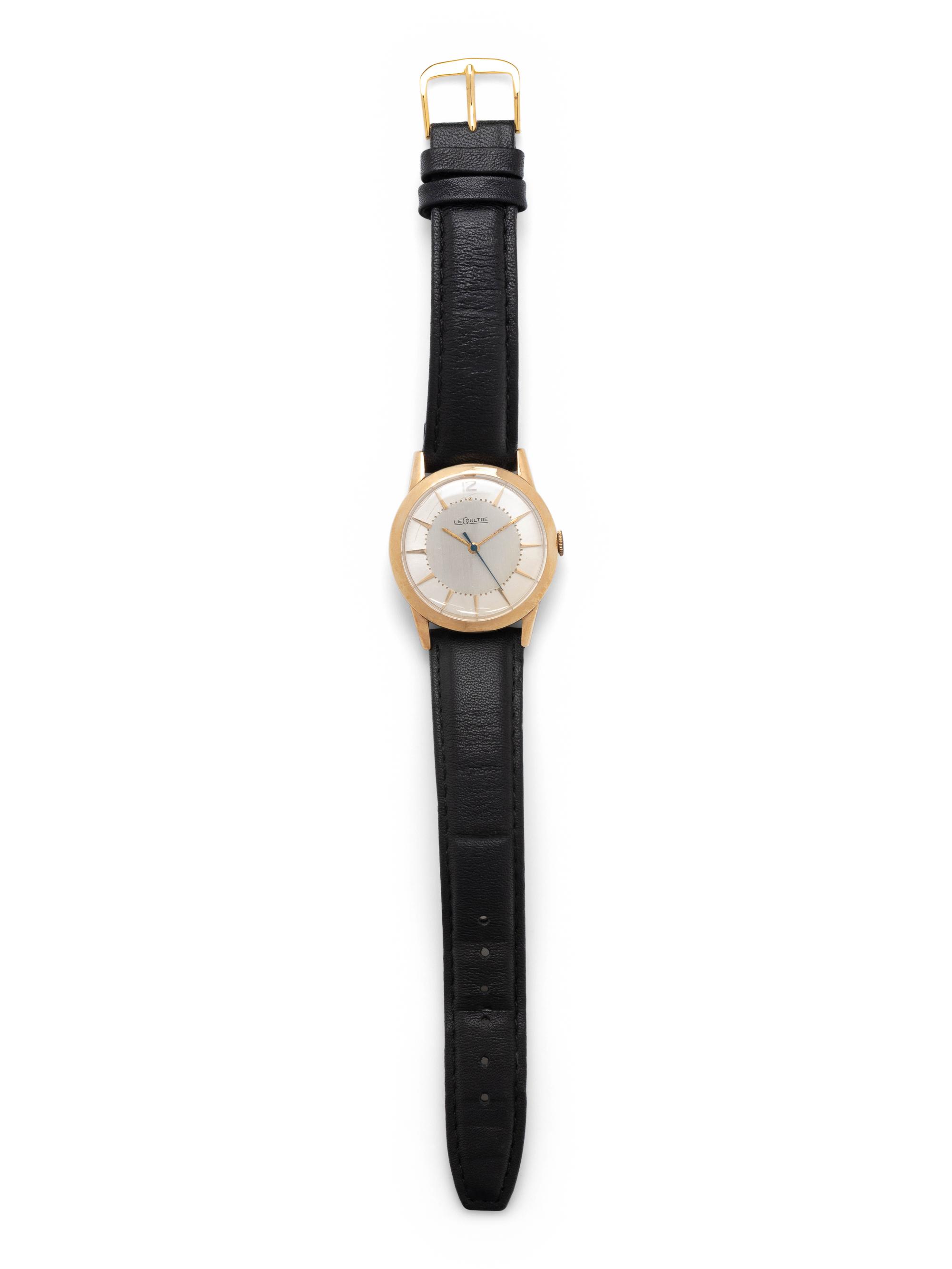 LeCOULTRE, 14K YELLOW GOLD WRISTWATCH