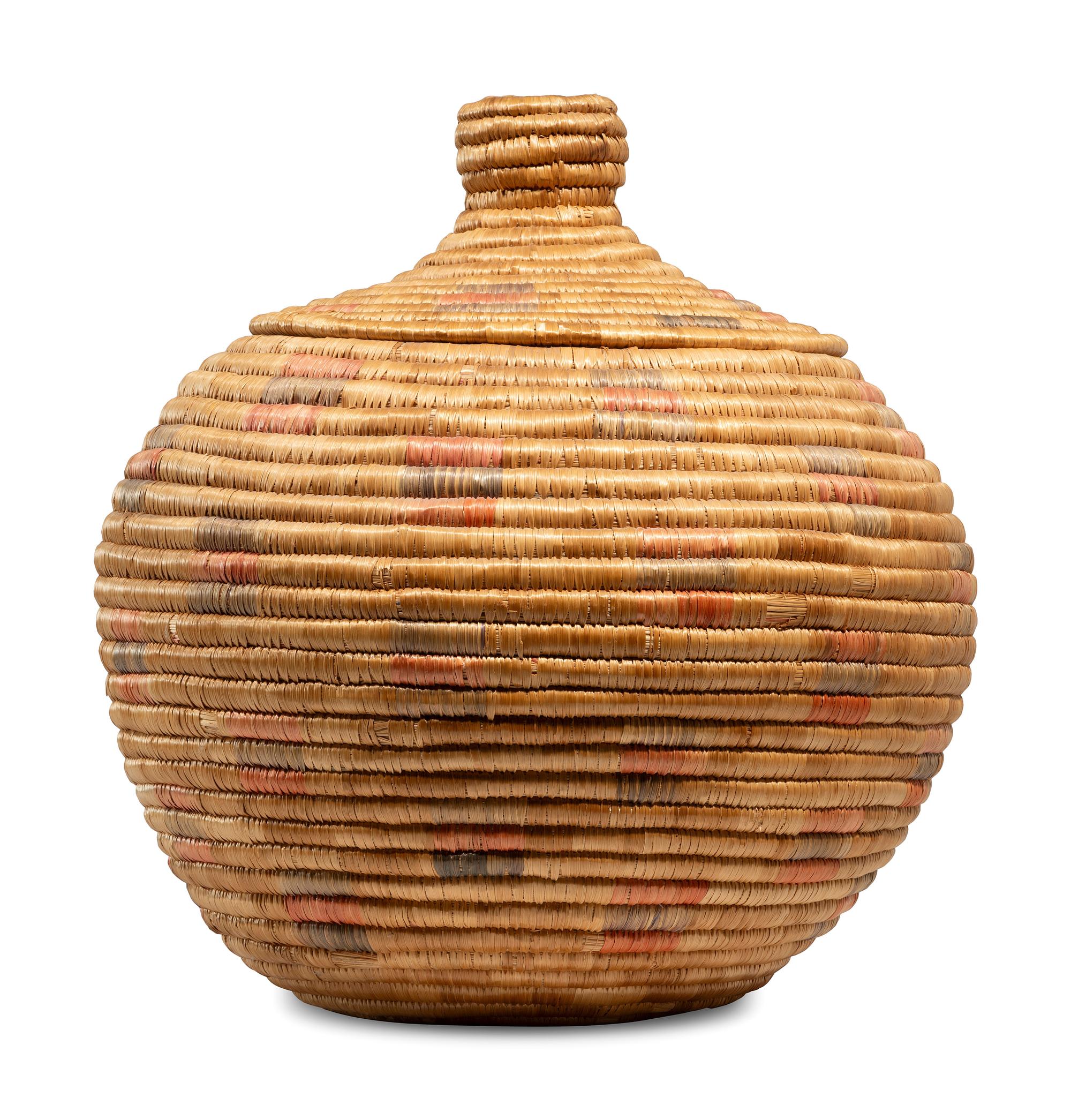 Yupik Lidded Storage Basket